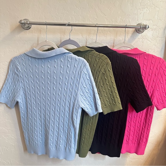 4-Pack Collared Cable-Knit Sweaters - Picture 2 of 3